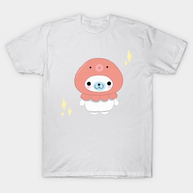 squid hat mamegoma 🦑 T-Shirt by kuush0